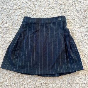 Urban Outfitters Navy Pinstripe Mini Skirt